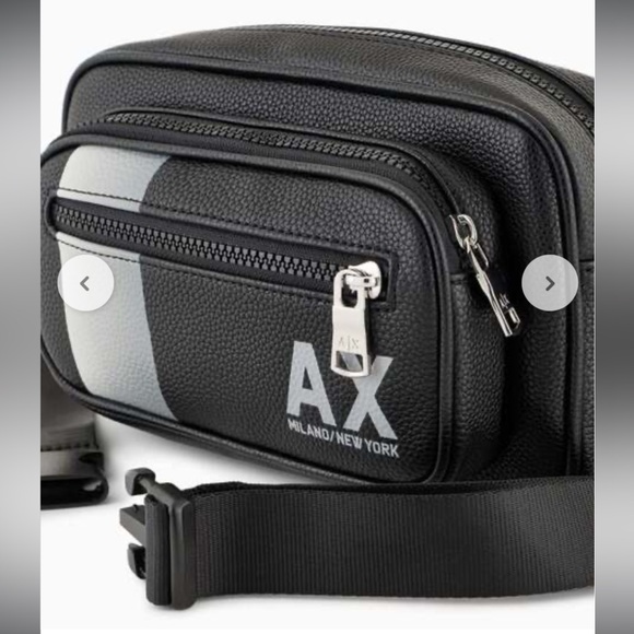 Armani Exchange Men's Belt Bag in Black and Gray - Picture 4 of 12